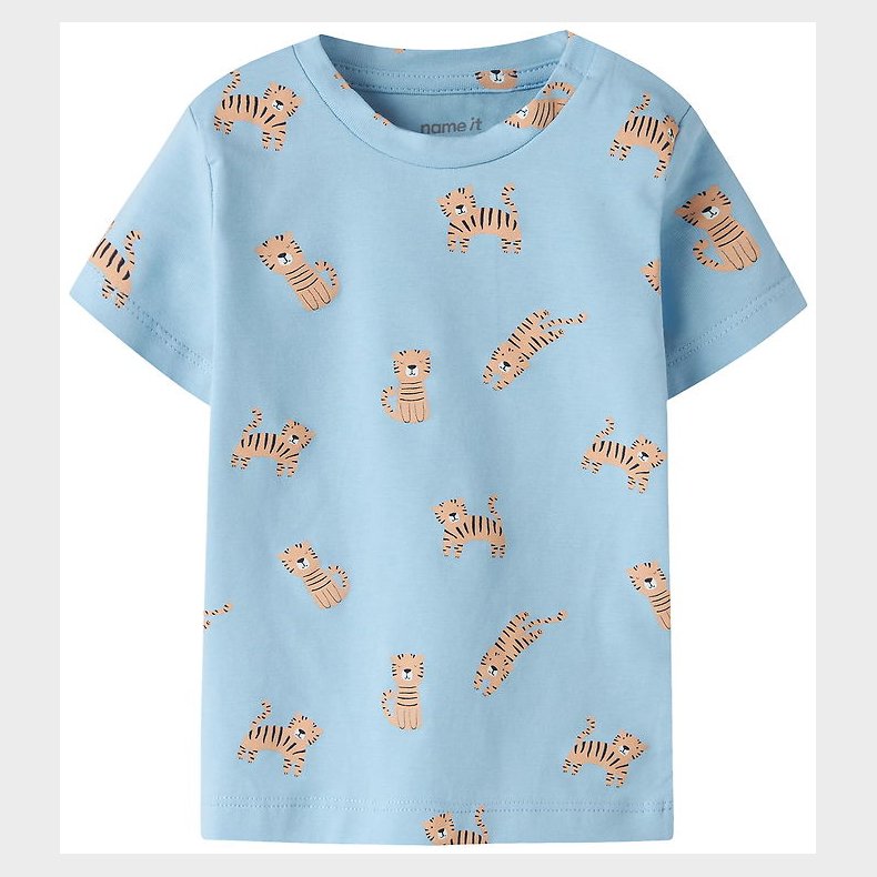 Name It T-shirt - NbmVroels - Airy Blue/Tiger