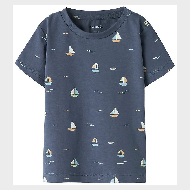 Name It T-shirt - NbmVroels - Vintage Indigo/Boat