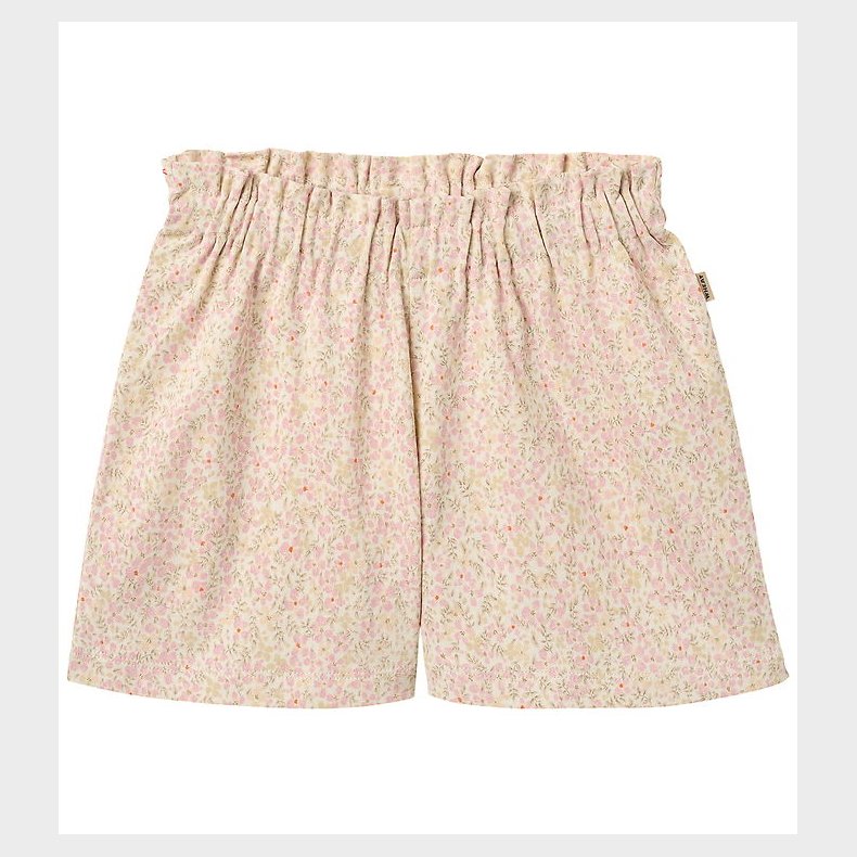 Wheat Shorts - Sandy - Coral Flowers