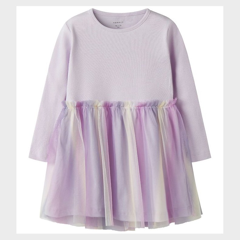 Name It Kjole - NmfDotiana - Lavender Fog