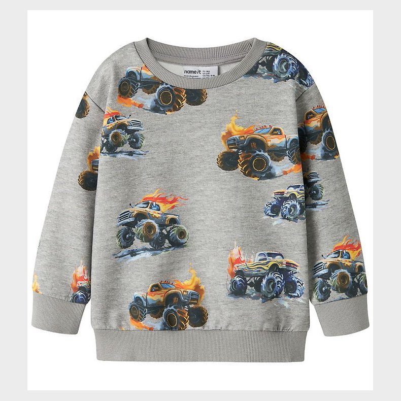 Name It Sweatshirt - NmmDali - Grey Melange