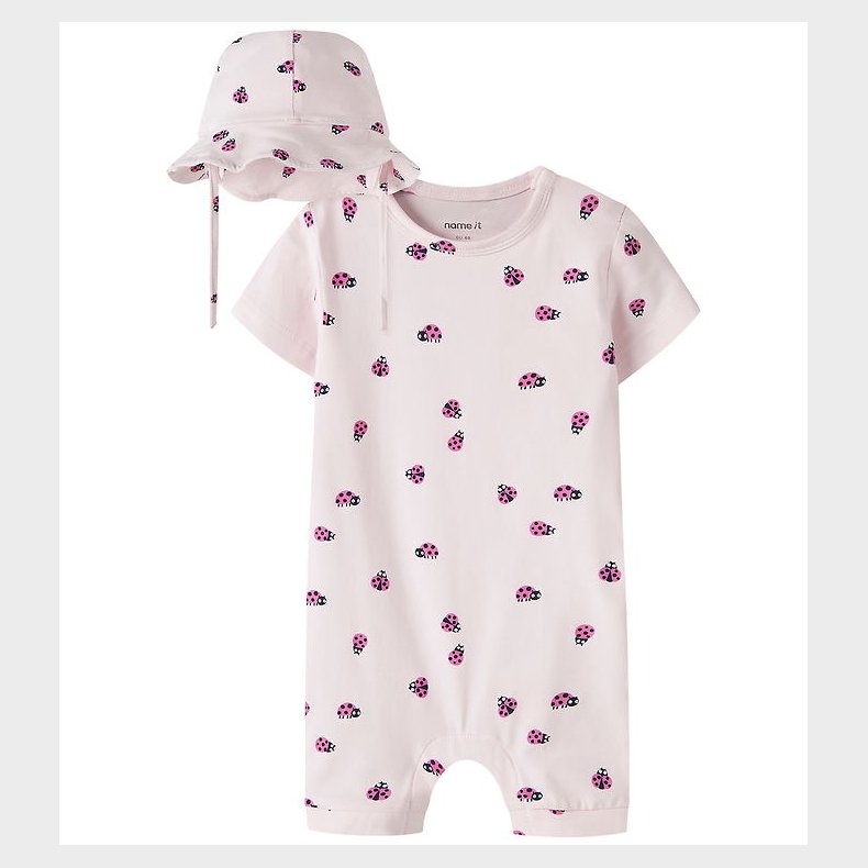 Name It Sommerdragt - NbfVandora - Cradle Pink/Ladybug