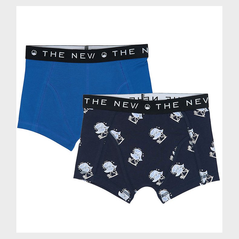 The New Boxershorts - 2-pak - Bl�/Navy Blazer AOP