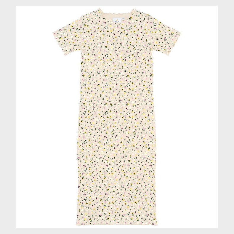 The New Kjole - Rib - TnSummer - Gardenia AOP