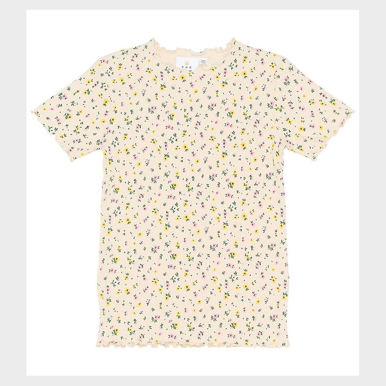 The New T-shirt - Rib - TnSummer - Gardenia AOP