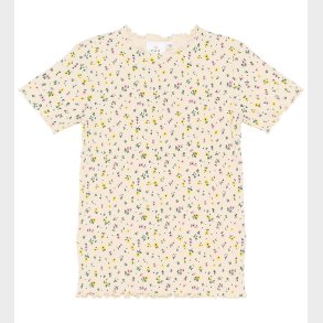 The New T-shirt - Rib - TnSummer - Gardenia AOP