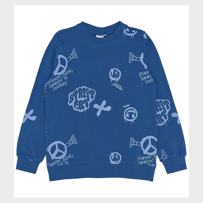 The New Bluse - TnSpencer - True Blue AOP