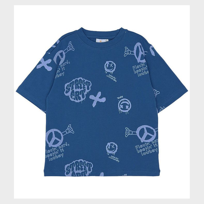 The New T-shirt - TnSpencer - True Blue AOP