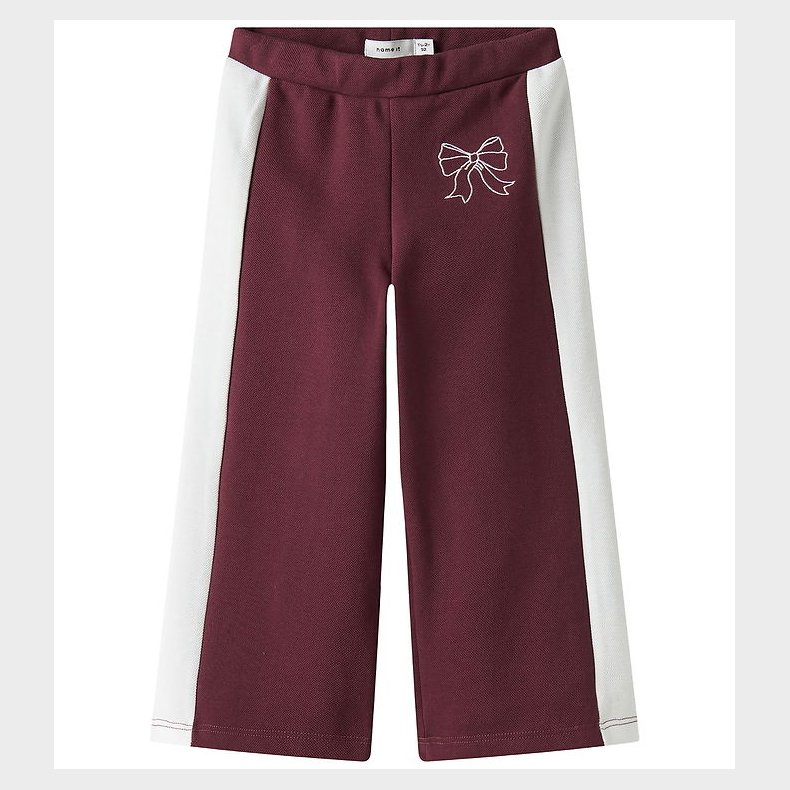Name It Bukser - NmfRivea - Wide - Burgundy