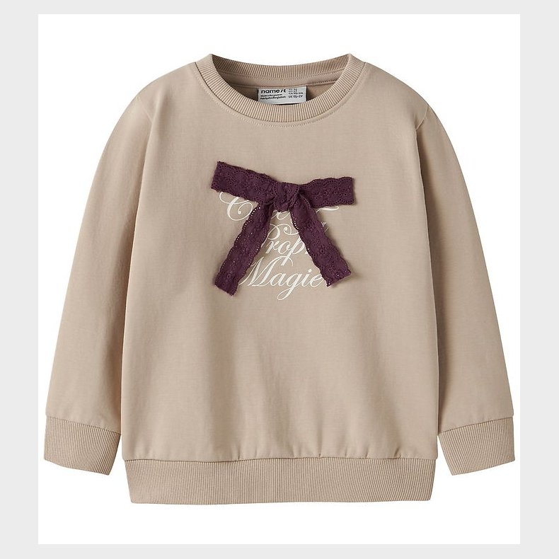 Name Sweatshirt - NmfSetina - Cement