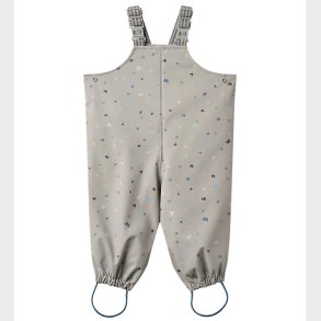 Wheat Regnbukser m. Seler - PU - Charlo - Light Flint Letters