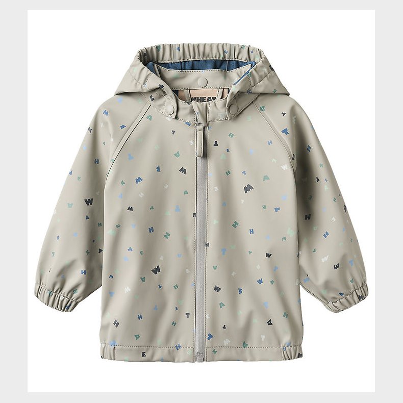 Wheat Regnjakke - PU - Chardy - Light Flint Letters