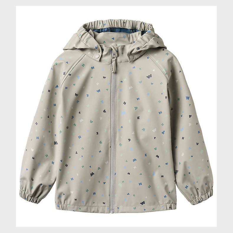 Wheat Regnjakke - PU - Chardy - Light Flint Letters