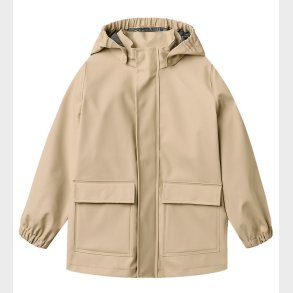 Wheat Regnjakke - PU - Ollo - White Pepper