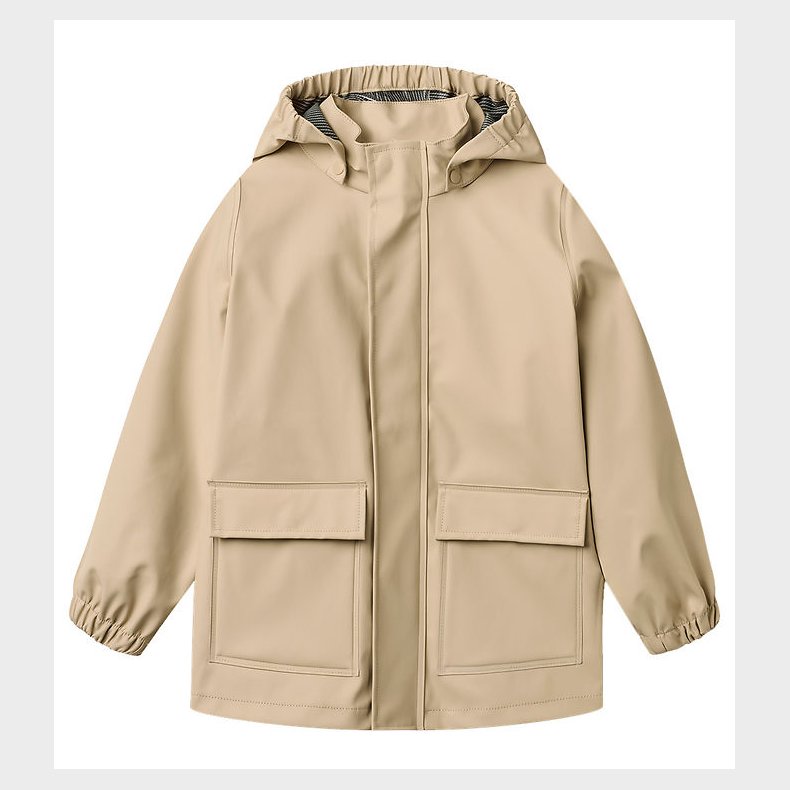 Wheat Regnjakke - PU - Ollo - White Pepper