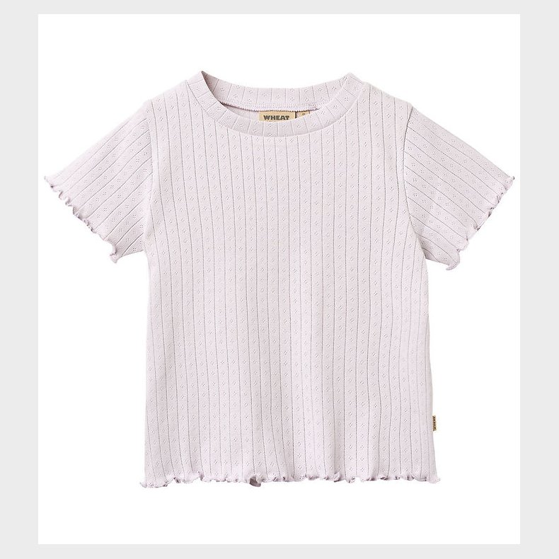 Wheat T-shirt - Rib - Irene - Purple Light