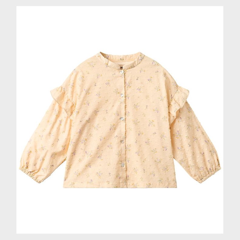 Wheat Skjorte - Gerda - Barely Apricot Flowers