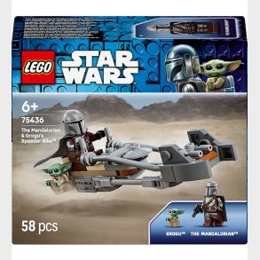 LEGO® Star Wars - Mandalorianeren Og Grogus Speederbike 75436 -