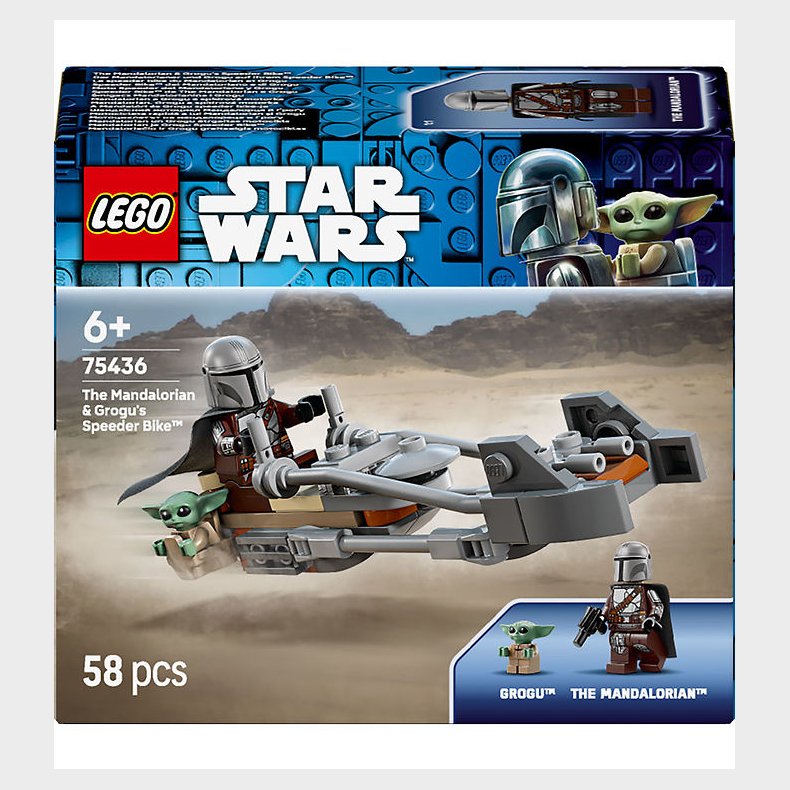 LEGO® Star Wars - Mandalorianeren Og Grogus Speederbike 75436 -