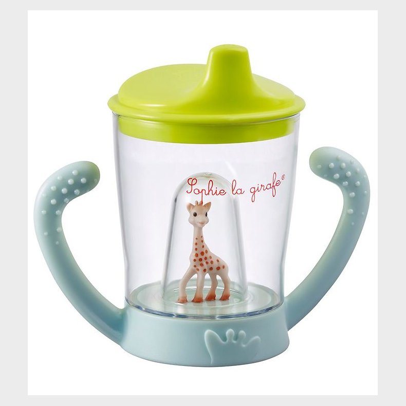 Sophie la Girafe Kop m. H�ndtag/Tud - Transparent/Gr�n m. Sophie