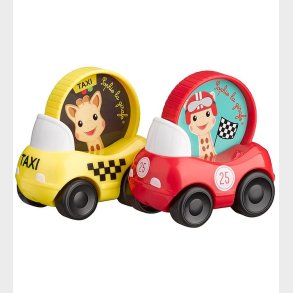 Sophie la Girafe Biler - 2-pak - R�d/Gul