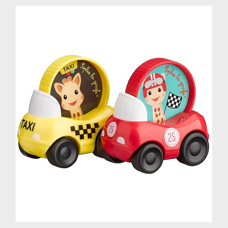 Sophie la Girafe Biler - 2-pak - R�d/Gul