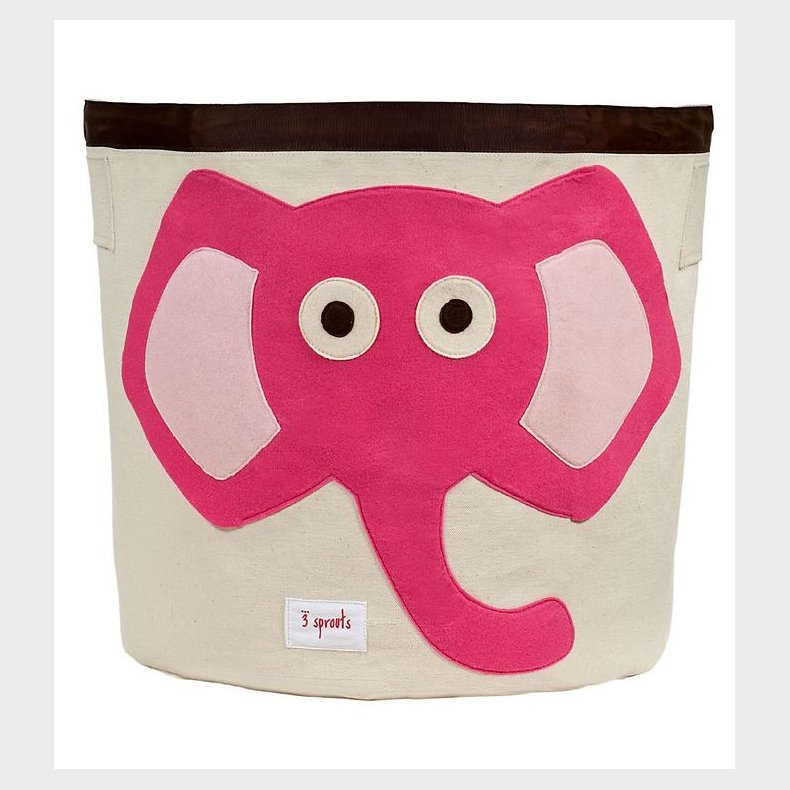3 Sprouts Opbevaringskurv - 44,5x43 - Elefant
