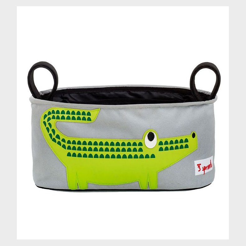 3 Sprouts Barnevognstaske - 32x15x13 - Krokodille