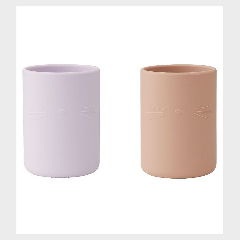 Liewood Kopper - 2-pak - Silikone - Ethan - Kat - Light Lavender