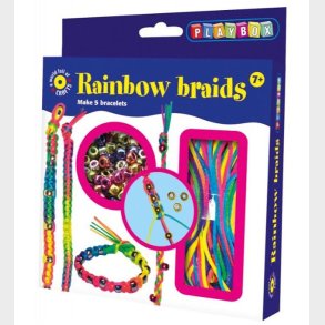 Playbox Armb�ndss�t - Flet - 100 stk - Regnbue