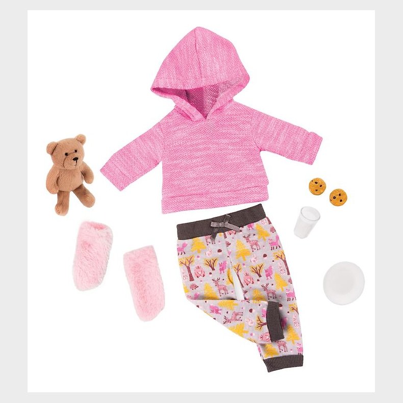 Our Generation Dukketj - Deluxe Pyjamasst m. Bamse