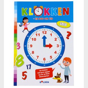 Forlaget Bolden Aktivitetsbog m. Klistermrker - Klokken - Dansk