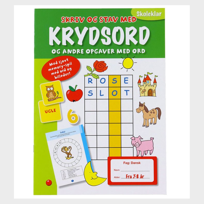 Forlaget Bolden Krydsord - Skriv Og Stav Med Krydsord - Dansk