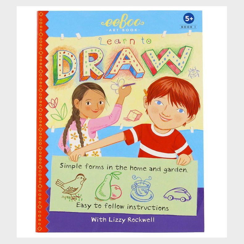 Eeboo Bog - L�r At Tegne - Simple Former - Engelsk