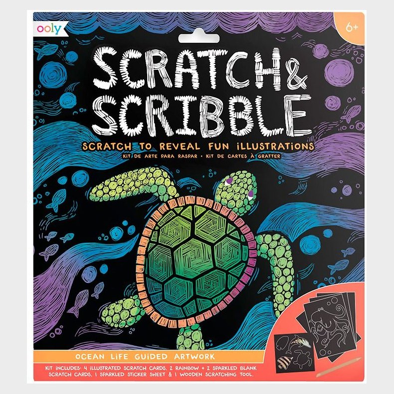 Ooly Scratch and Scribble S�t - Ocean Life