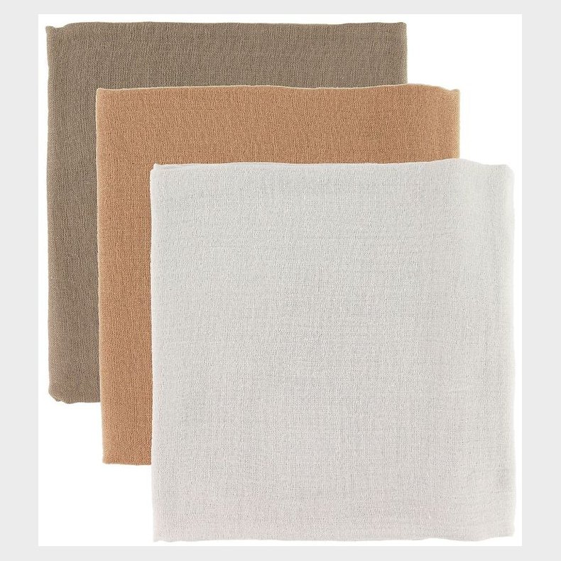 That's Mine Stofbleer - 70x70 - 3-pak - Beige/Brown/Golden Mist