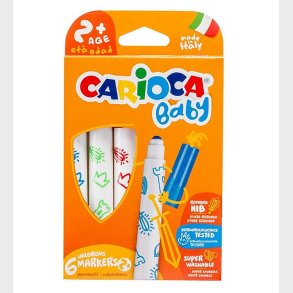 Carioca Baby Tuscher - 6 stk - Multifarvet