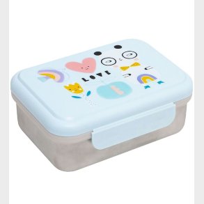 Petit Monkey Madkasse - Rustfrit Stl - Panda Love - Bl