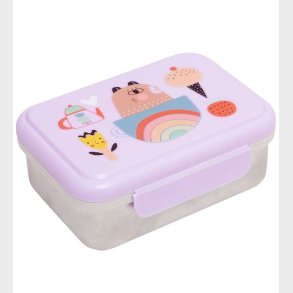 Petit Monkey Madkasse - Rustfrit St�l - Apple Of My Eye - Lilla