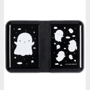 A Little Lovely Company Madkasse - Sort m. Spgelser