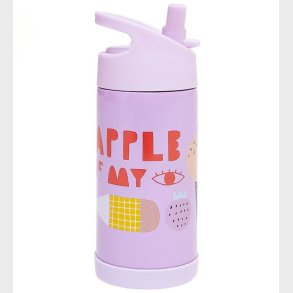 Petit Monkey Termoflaske m. Sugerr - 350 ml - Lilla m. Is
