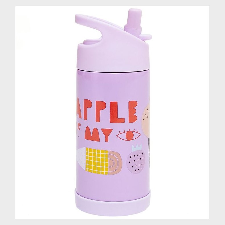 Petit Monkey Termoflaske m. Sugerr - 350 ml - Lilla m. Is