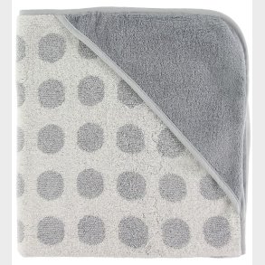Leander Babyhndklde - Matty - 80x80 cm - Cool Grey m. Prikker
