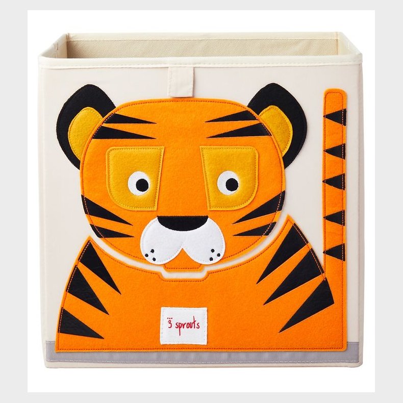 3 Sprouts Opbevaringskasse - 33x33x33 - Tiger