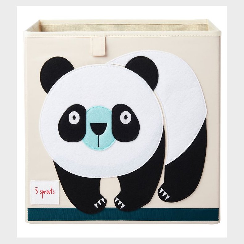 3 Sprouts Opbevaringskasse - 33x33x33 cm - Panda