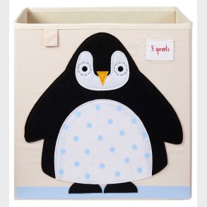 3 Sprouts Opbevaringskasse - 33x33x33 - Pingvin