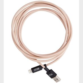 Design Letters Ladekabel - 3 Meter - Rosa