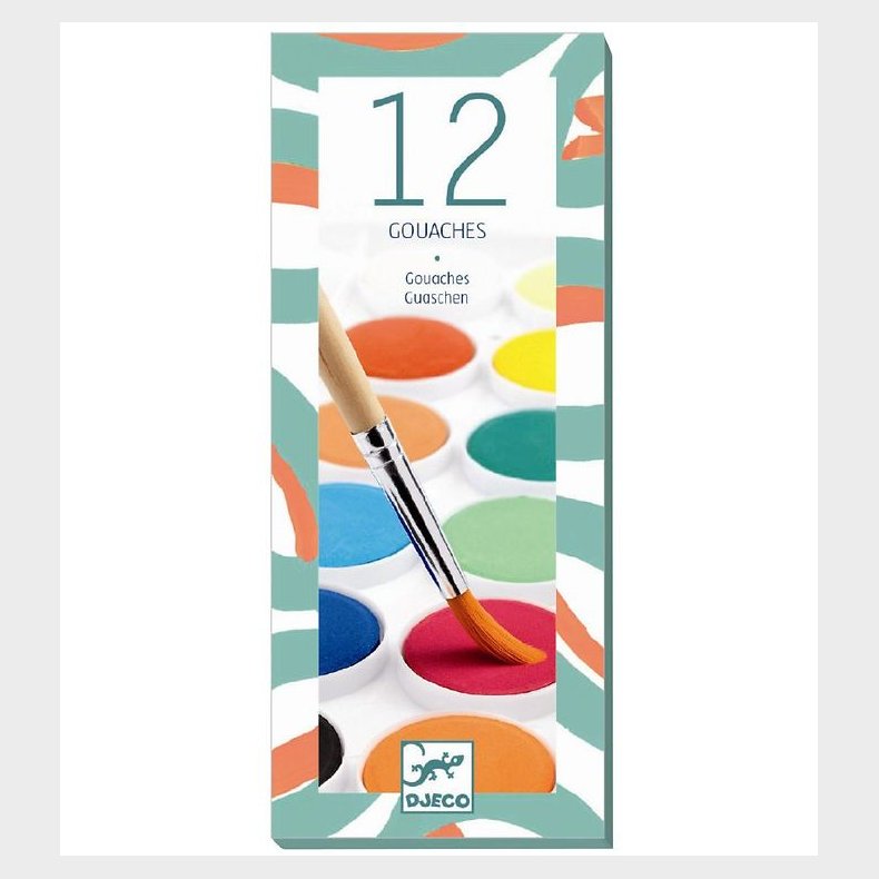 Djeco Vandfarver - 12 Farver