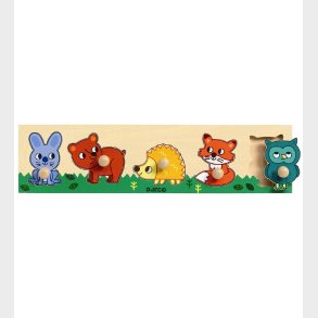 Djeco Puslespil - 5 Brikker - Tr - Skovdyr