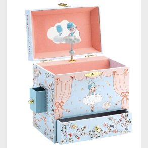 Djeco Smykkeskrin m. Musik - 16x17x10 cm - Ballerina P� Scenen